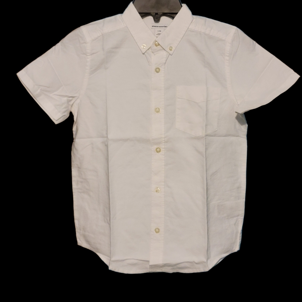 Amazon essentials white button down shirt